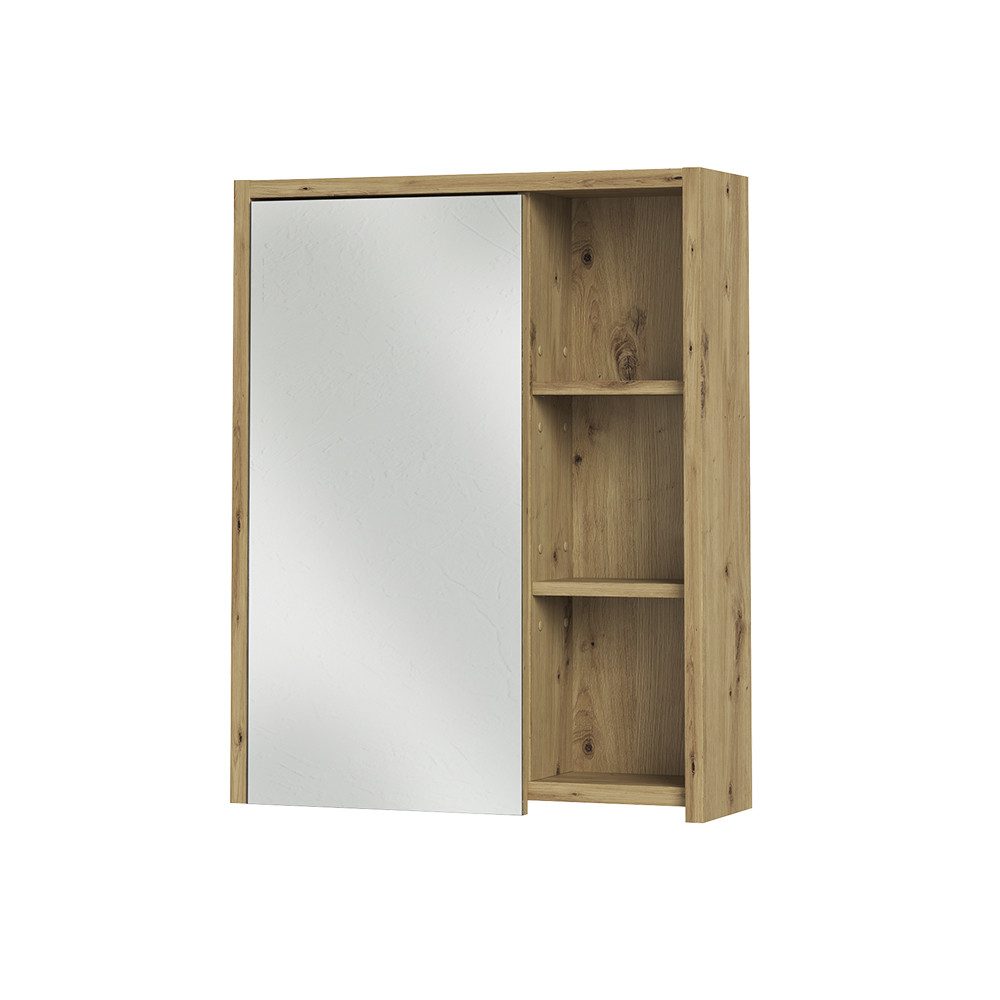 Vicco Badezimmerspiegelschrank Viola, Cashmere/Artisan-Eiche, 60 x 75 cm (1-St)