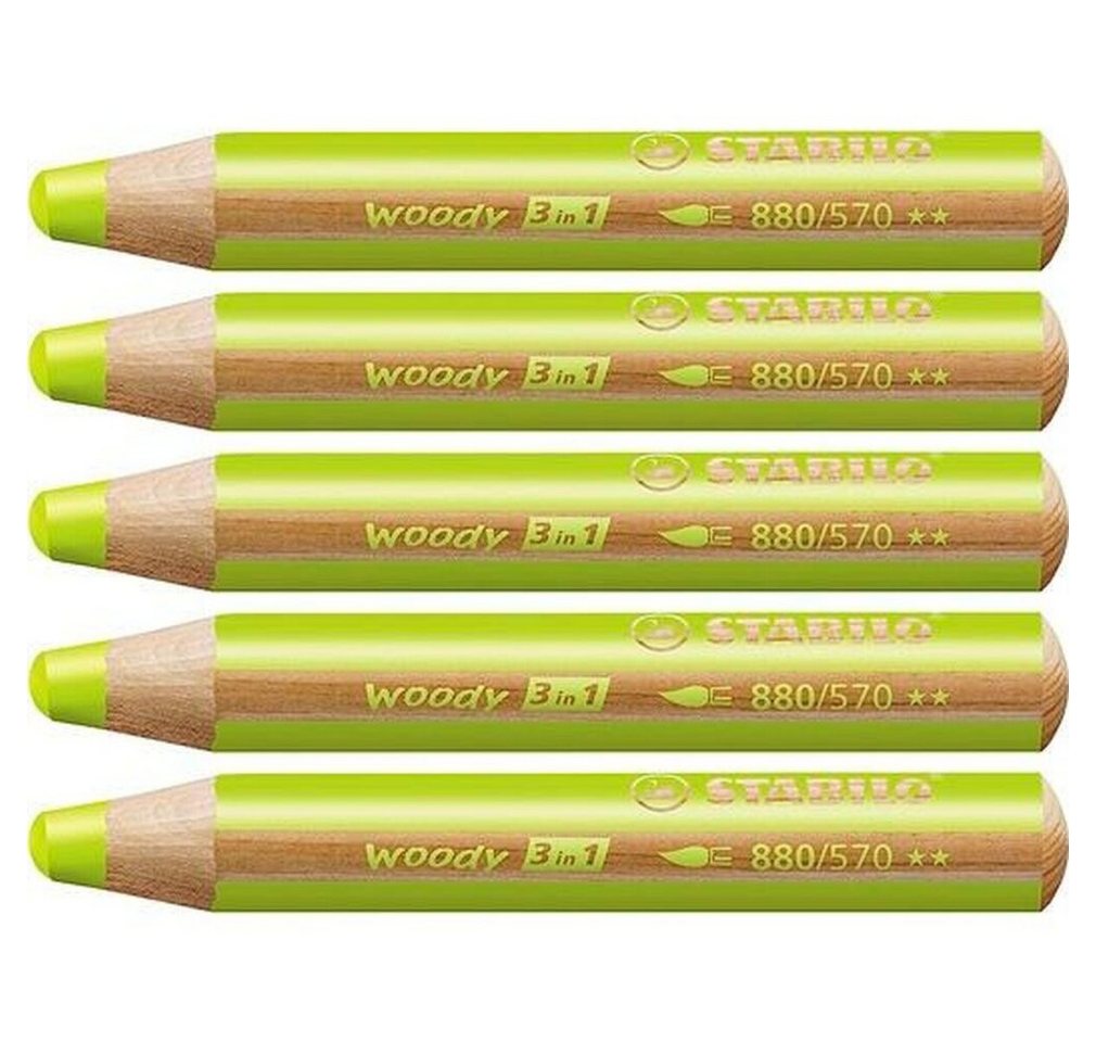 Thumbnail - STABILO Buntstift Woody 880 3in1 - Laubgrün