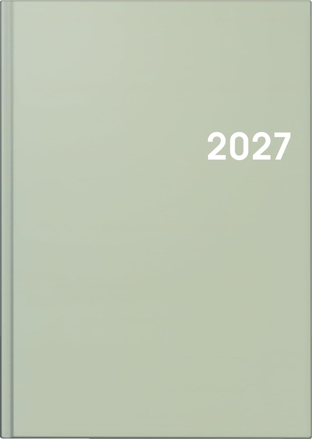 BRUNNEN Buchkalender BRUNNEN Buchkalender Mod. 795 2027, A5, Kunststoff, salbei