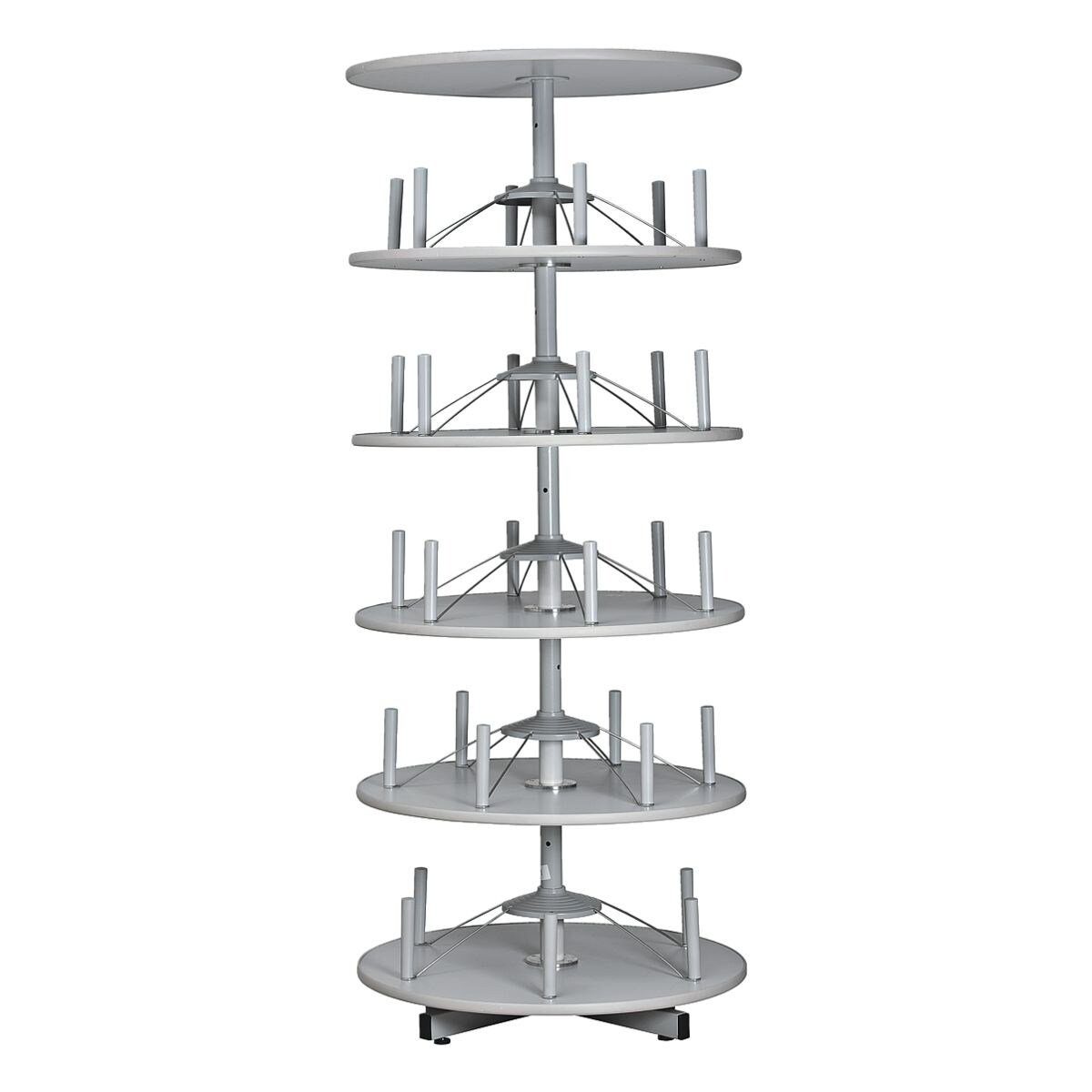 GUERKAN Drehregal, Ordnerdrehsäule, einzeln drehbare Etagen