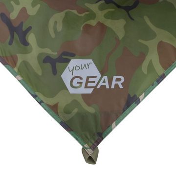 yourGEAR Sonnensegel yourGEAR Bushcraft Tarp 4,3x4,3 Regendach Sonnensegel 5000mm