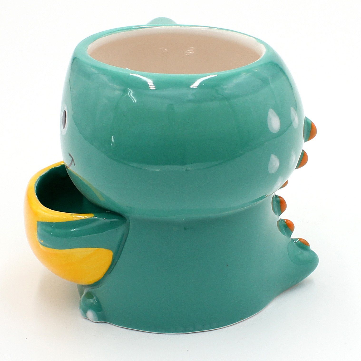 versch. Porzellan Motive, Kaffeetasse mit Keramik Keksfach Tasse türkis Dekohelden24 aus Kaffeebecher