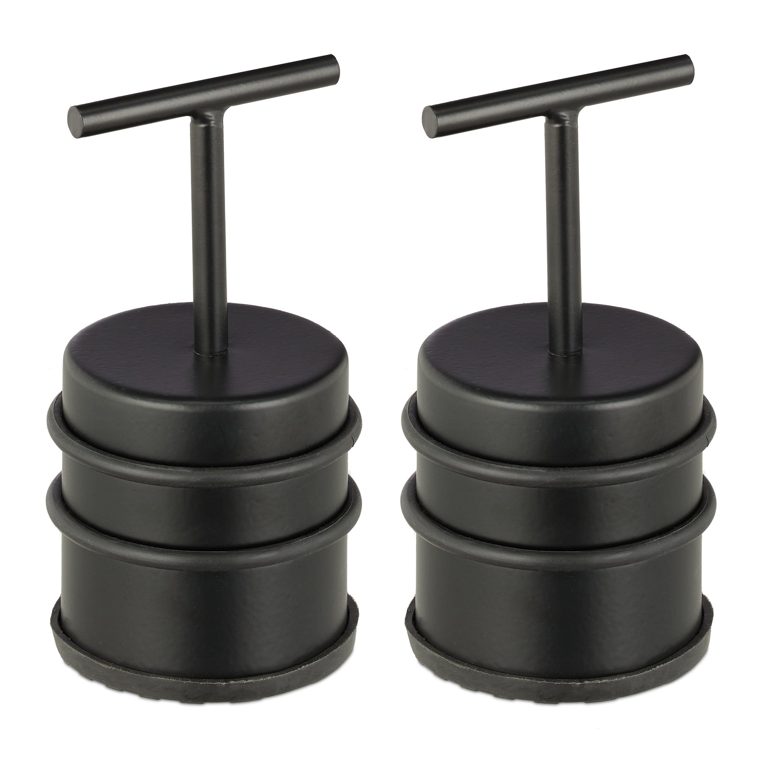 Türstopper 2 x Türstopper mit Griff schwarz