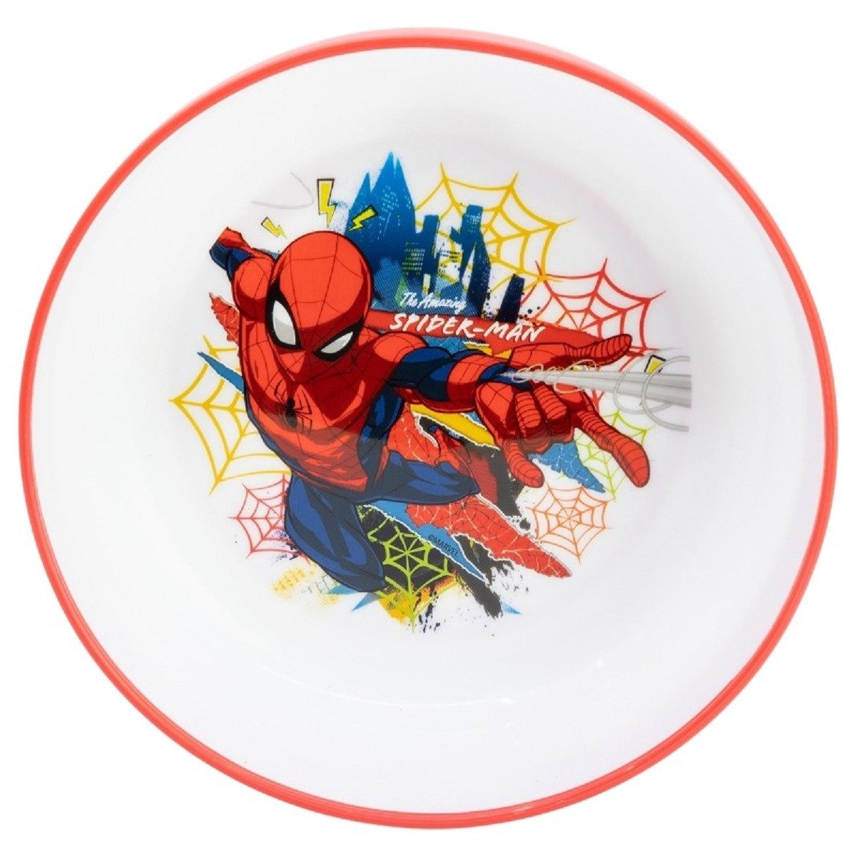 Spiderman Müslischale Kindergeschirr ab 4 Jahren Schale für Kinder mikrowellengeeignet