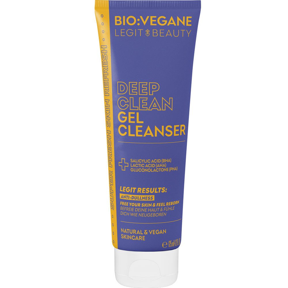 Gesichtsgel BIO:VEGANE Deep Clean Gel Cleanser