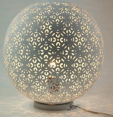 Guru-Shop Tischleuchte Metall Tischlampe in marrokanischem Design,.., Leuchtmittel nicht inklusive