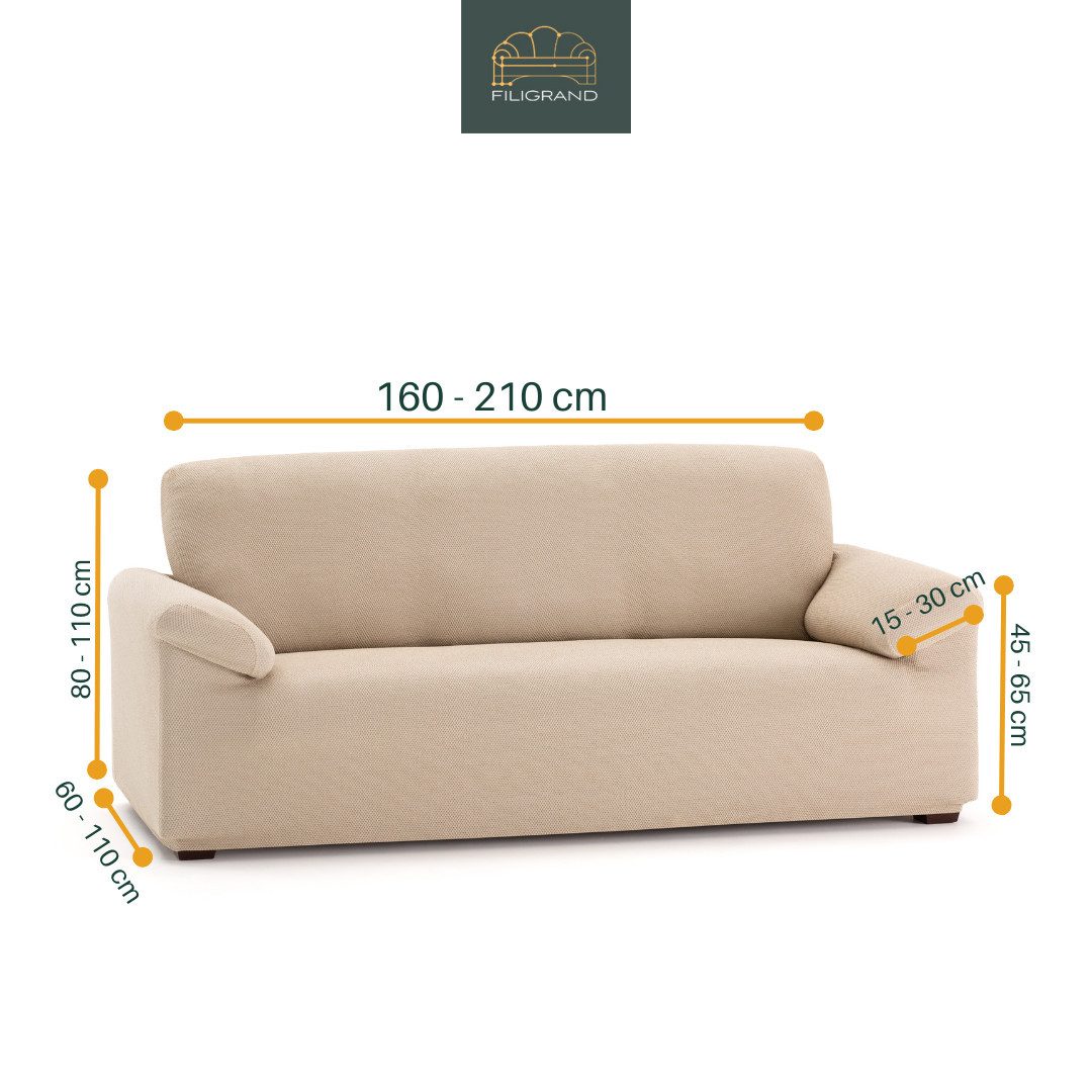 Belmarti Sofahusse luxuriöser und edler Sofabezug, Chenille Oberfläche, hochwertiges und langlebiges Material, made in Spain