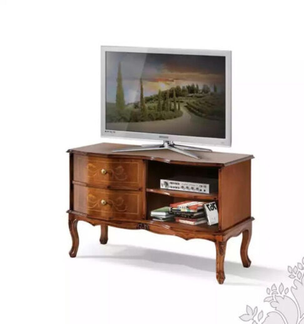 JVmoebel TV-Schrank Klassischer Designer TV-Schrank Luxus Sideboard Wohnzimmer Braun (1-St., TV-Schrank) Made in Europe