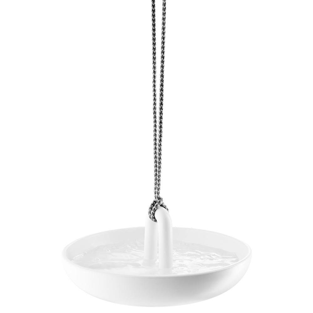 Eva Solo Питьевые фонтанчики Hängendes Vogelbad Weiß Ø25cm, Keramik, ideal für Kleinvögel
