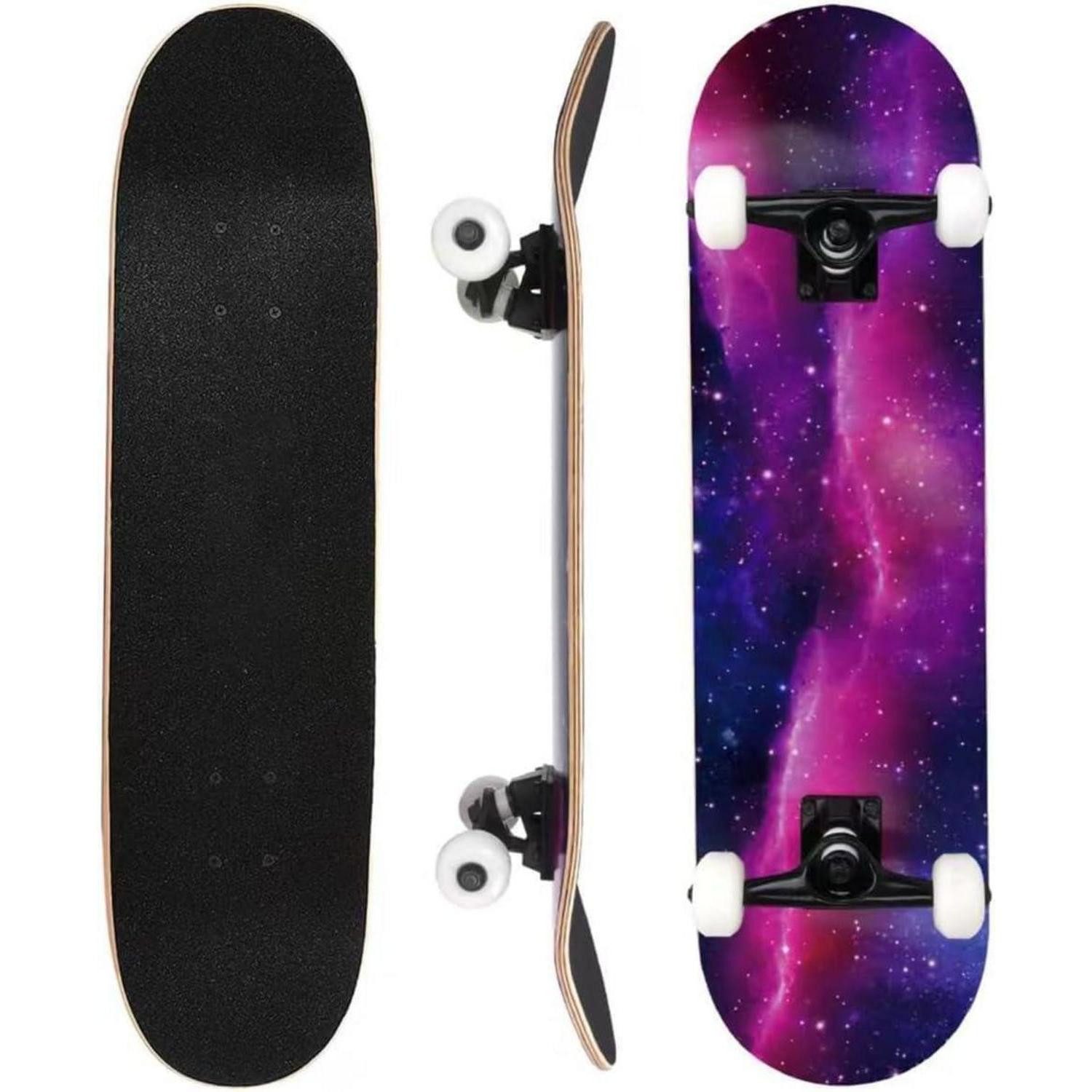 LuxusKollektion Skateboard Skateboard 31 Zoll Purple Nebula (1-St)