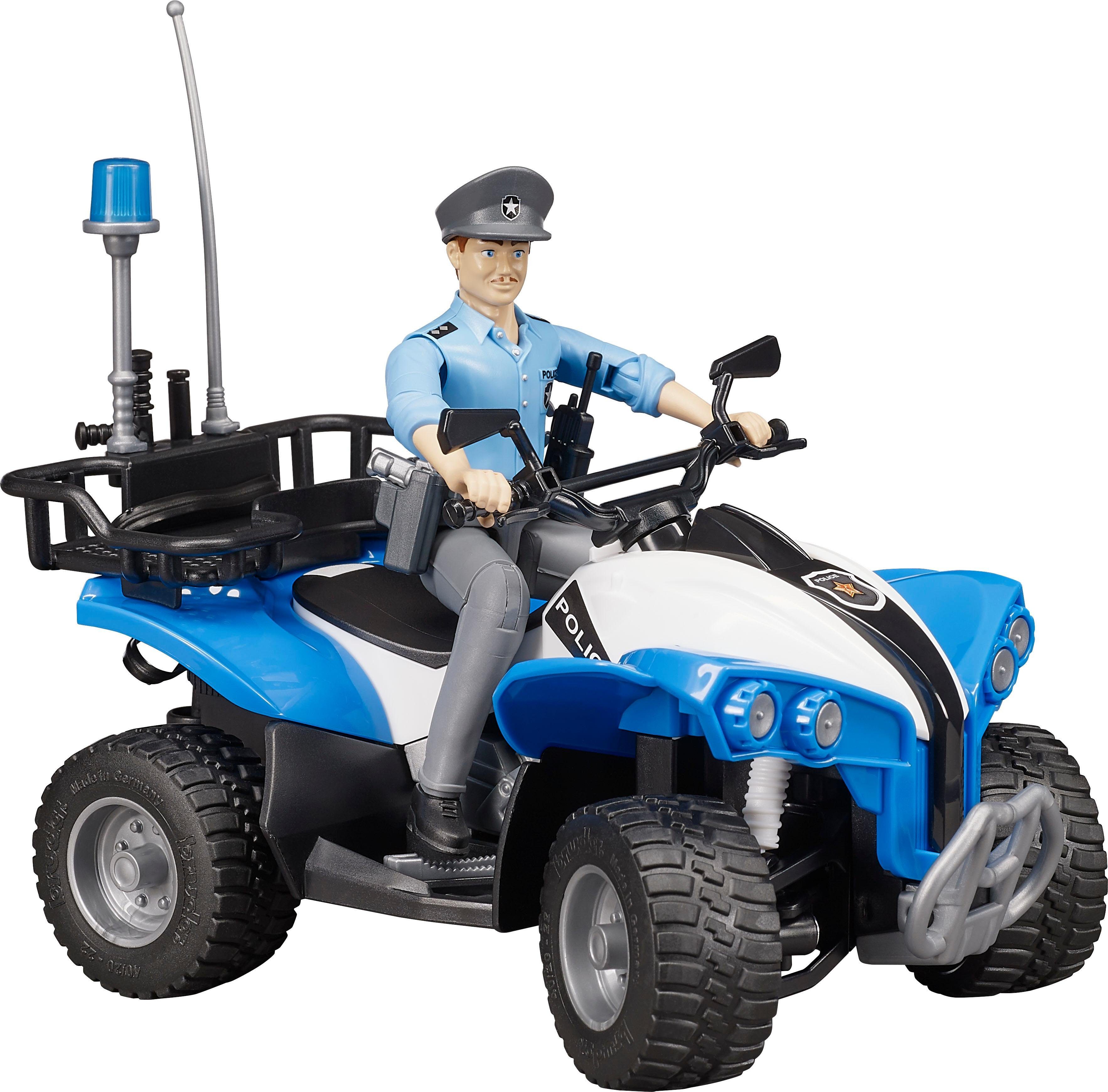 Image of BRUDER 63010 bworld Polizei Quad mit Figur und Ausstattung