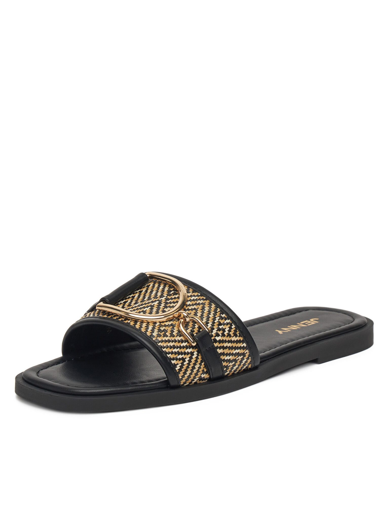 Jenny Jenny Damen-Flip-Flops Schwarz WS5727-01 Badepantolette