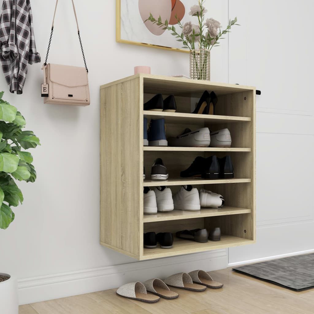 vidaXL Schuhregal Schuhschrank Sonoma-Eiche 60x35x70 cm günstig online kaufen