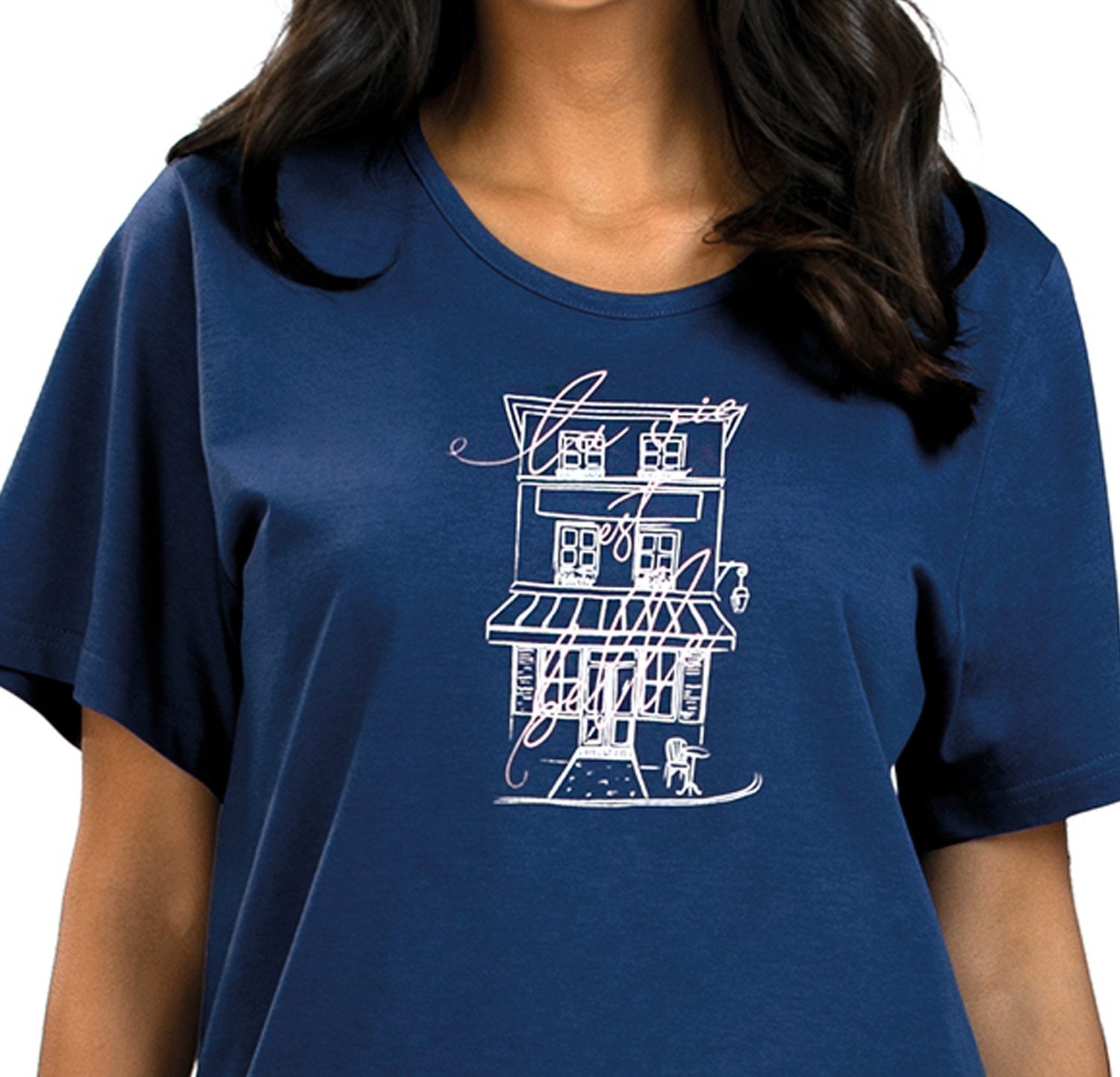 comtessa Shorty Summer Whisper (Set, 2 tlg., 2-teilig) Damen Pyjama 2-teilig kurze Hose Baumwolle große Größen