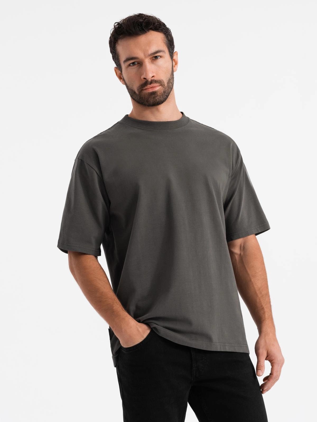 OMBRE T-Shirt Baumwoll-T-Shirt LOOSE FIT mit günstig online kaufen
