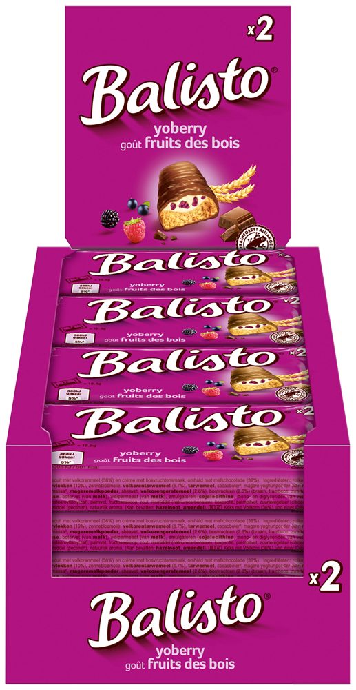 Balisto Süßigkeit Balisto Riegel Yoberry 4x 20x27g