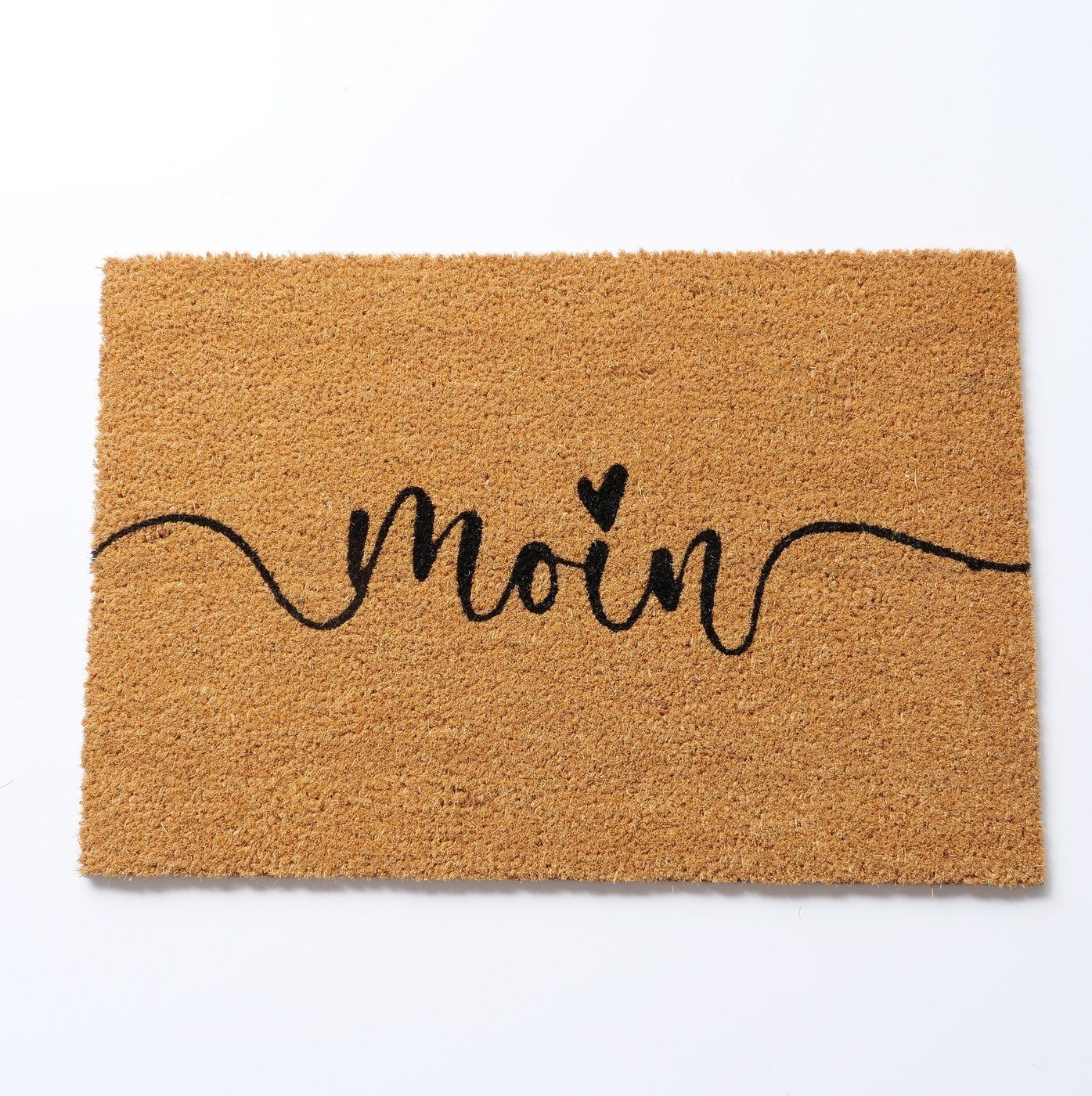 BOLTZE Fußmatte Fußmatte aus Kokos 60x40 cm Aufschrift Moin Kokosmatte Türv günstig online kaufen