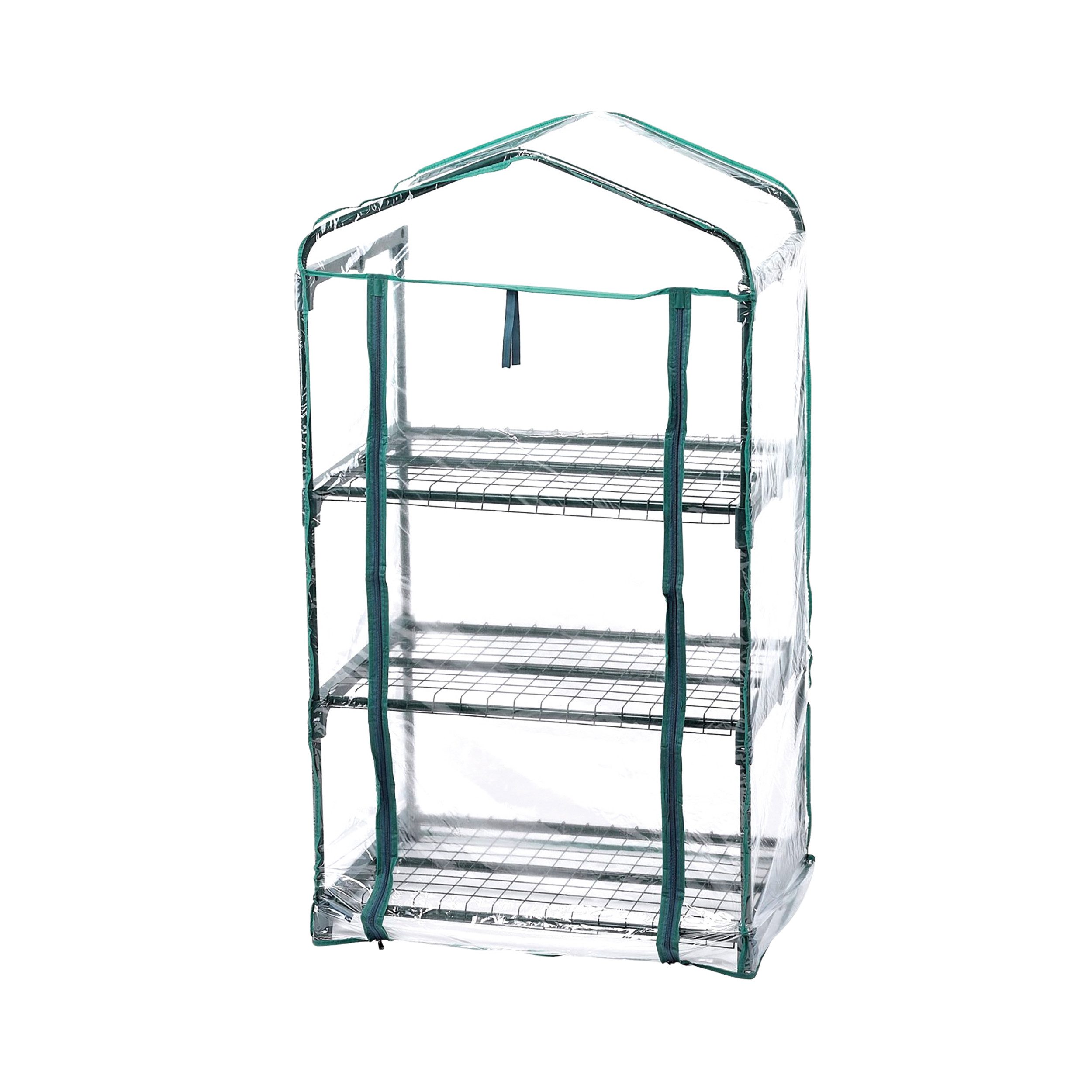 TOPCENT Frühbeetaufsatz Gewächshaus, Tomaten-Gewächshaus mit 3 Ebenen, 69 x 125 x 49 cm