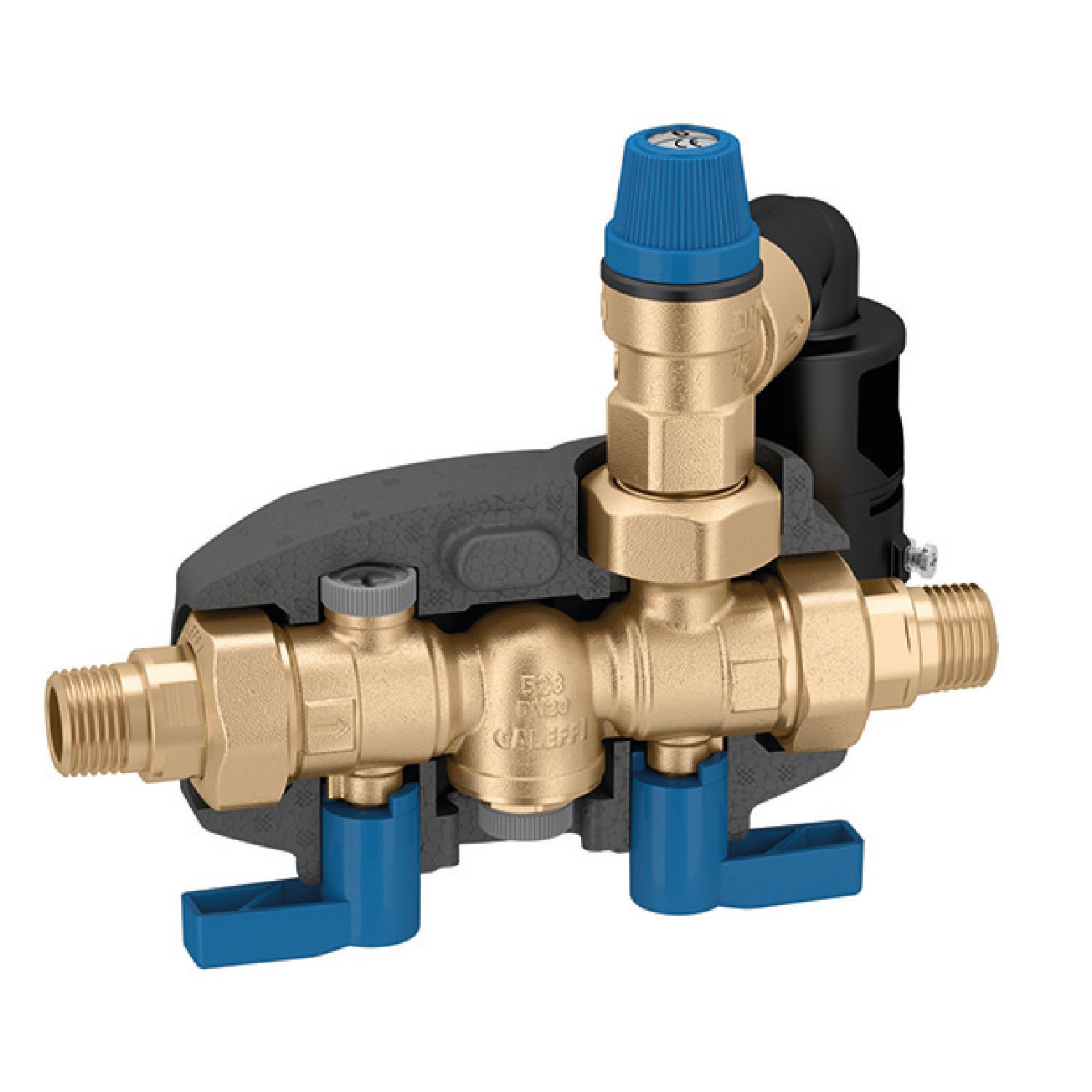 Caleffi Wasser-Druckminderer Sicherheitsgruppe DN20 8 bar 3/4 Zoll Warmwasser Bereiter DVGW