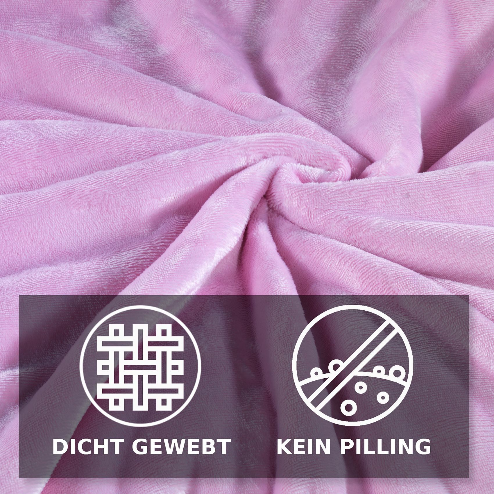 Malika Bettwäsche Cashmere-Touch Fleece, weiche, warme Winterbettwäsche, Cashmere Touch, 2 teilig, Flauschig warmes Teddy-Plüsch – Bild 5 von 5