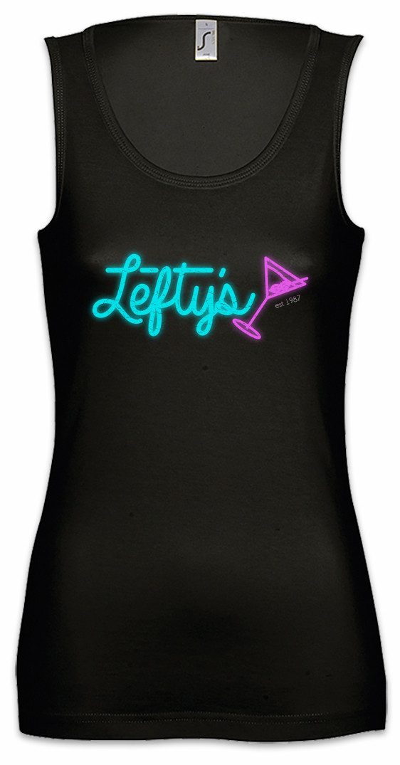 Tanktop Lefty's Bar Ärmelloses Damen T-Shirt Logo Leisure Symbol Suit Sign
