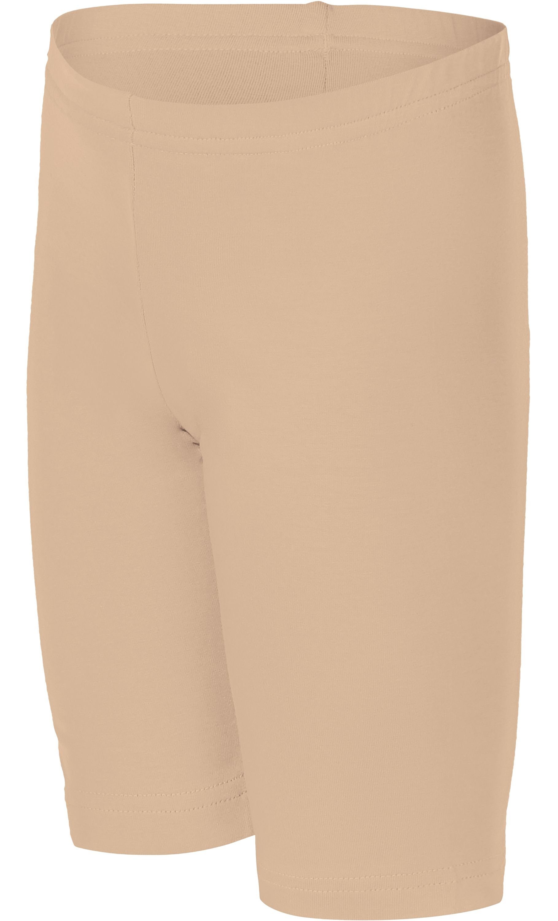 Merry Style Leggings Mädchen Kurze elastischer Leggings aus Baumwolle (1-tlg) Bund Sand MS10-227