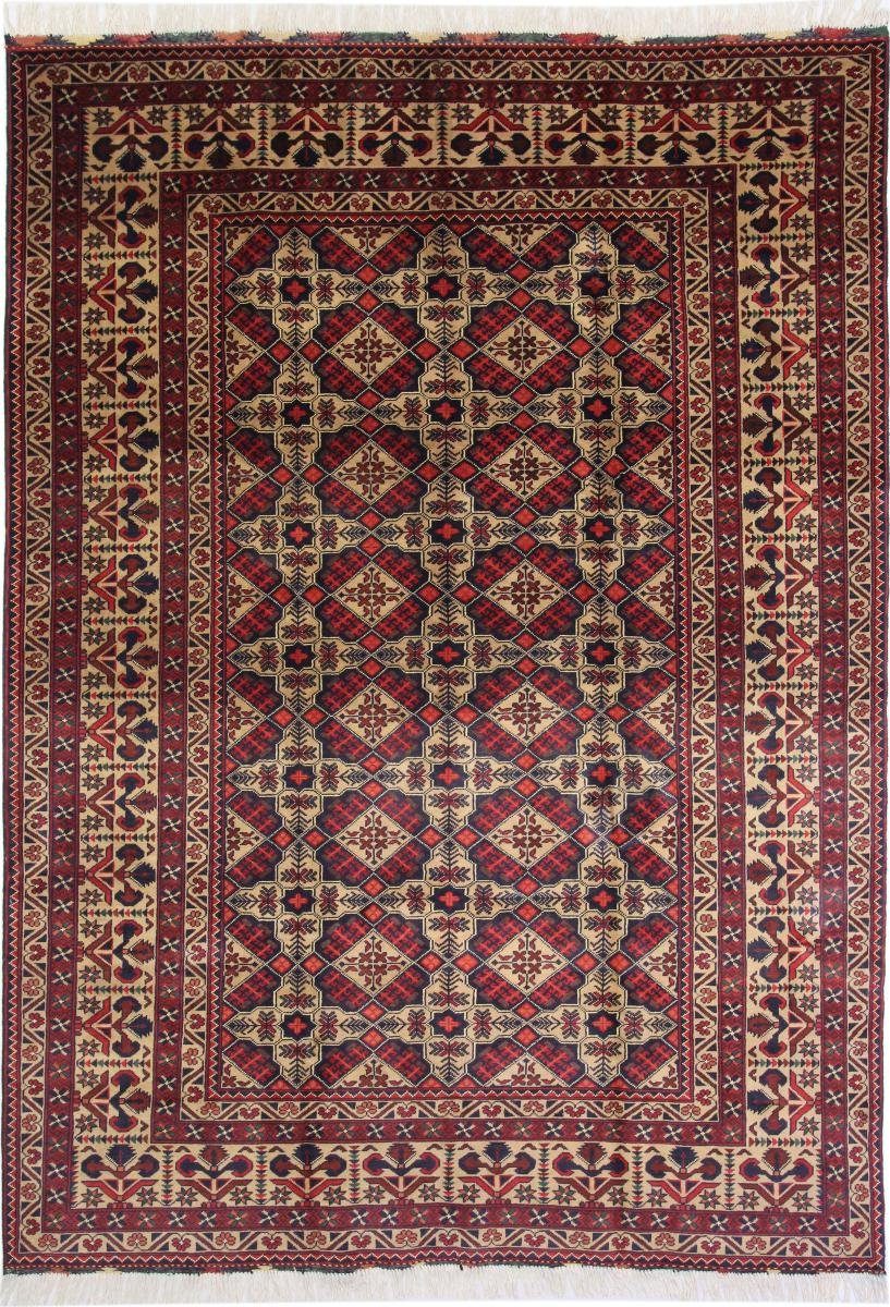 Orientteppich Afghan Samargand 200x284 Handgeknüpfter Orientteppich, Nain Trading, rechteckig, Höhe: 6 mm