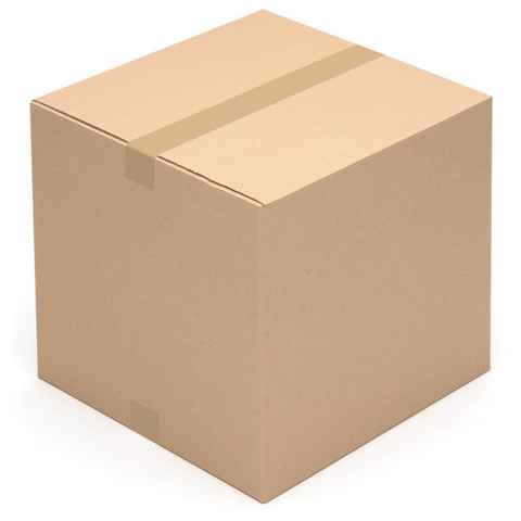 KK Verpackungen Versandkarton, 5 Faltkartons 400 x 400 x 400 mm Postversand Warenversand Wellpappkartons Braun