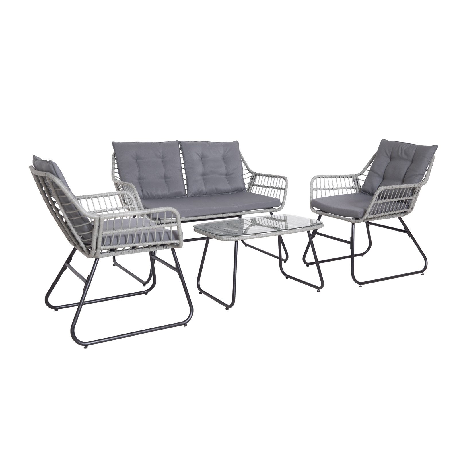 SVITA Gartenlounge-Set CAPRI, (Set, Tisch mit günstig online kaufen
