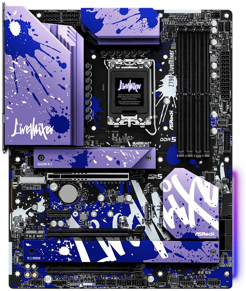 Asrock Z790 LiveMixer Mainboard RGB-LED-Beleuchtung