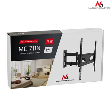 Maclean MC-711 TV-Wandhalterung, (bis 55,00 Zoll, TV-Halter 26-55" 30kg)