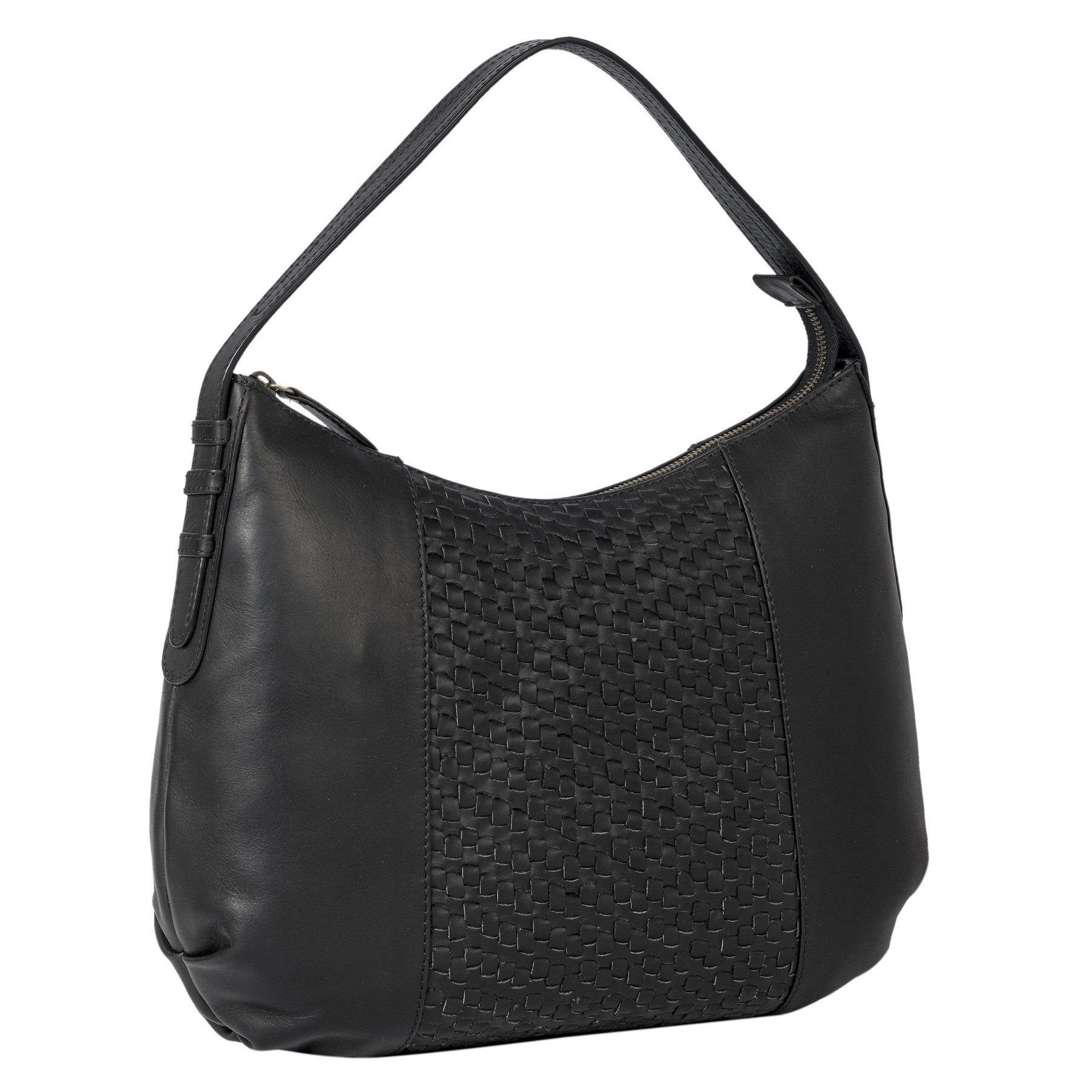 Benthill Henkeltasche Damen Echt Leder Schultertasche Kleine Vintage Hobo Bag Beutel, Reißverschlussfach