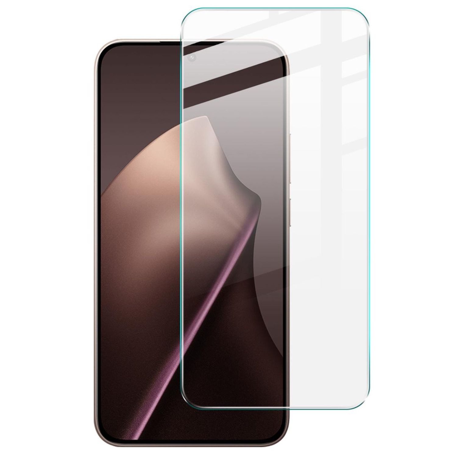 Wigento Handyhülle Für Xiaomi 15T 5G 1x 2.5D 9H Hart Glas Display Schutzglas Folie, 0,26mm 9H 2.5D Hart Glas Folie, hoher Schutz