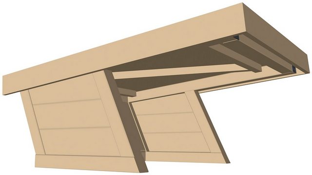 Weka Mährobotergarage Flachdach Maße: 88 x 124 x 55cm (L x B x H)