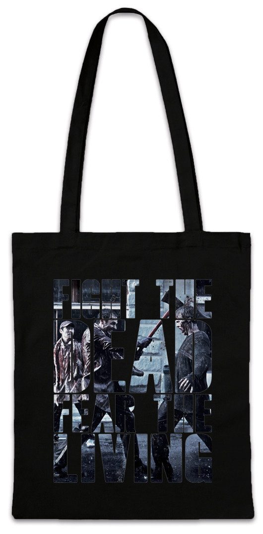 Beuteltasche Fight The Dead Fear The Living Stofftasche Zombie The Walking Walkers