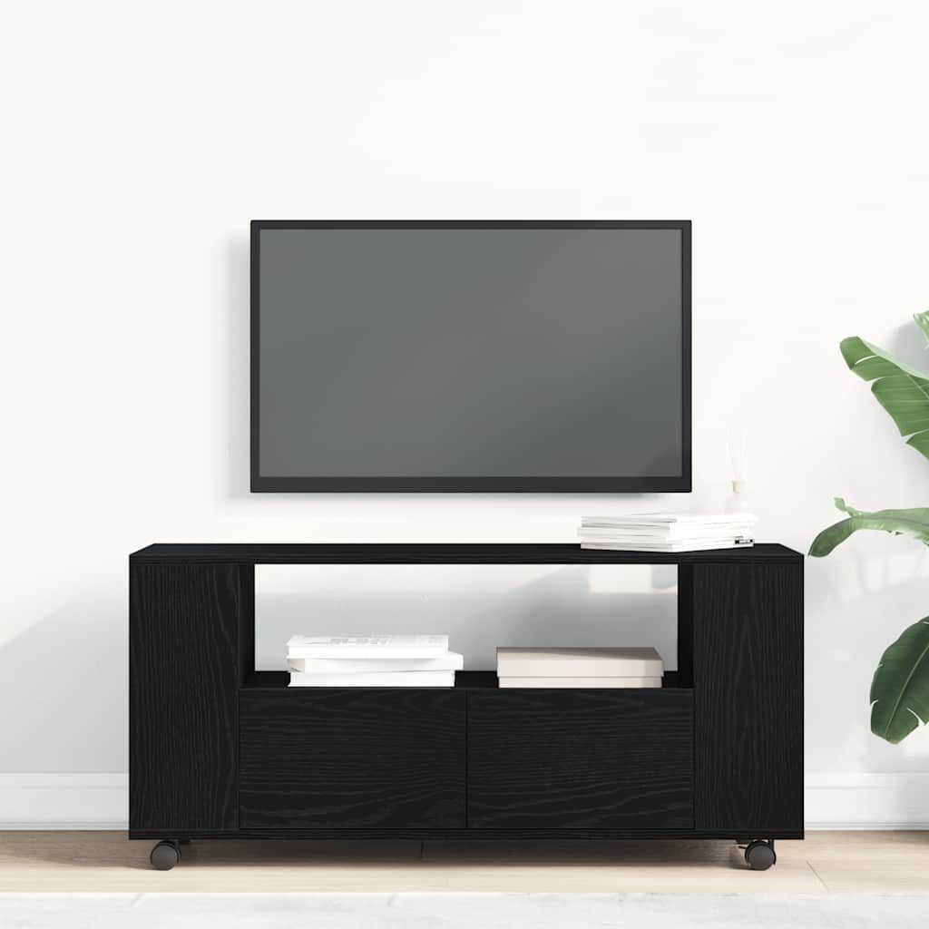 vidaXL TV-Schrank TV-Schrank mit Rollen Schwarz günstig online kaufen