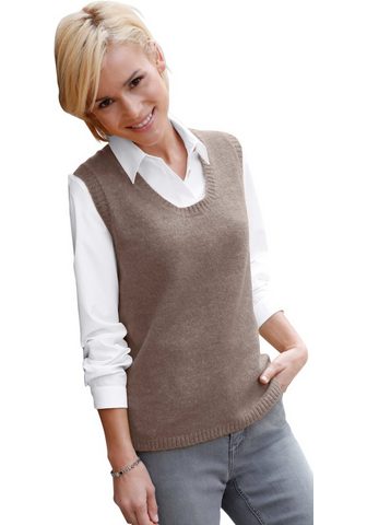 CASUAL LOOKS Жилет с streckendem с V-образным вырез...