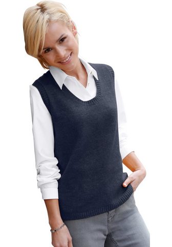 CASUAL LOOKS Жилет с streckendem с V-образным вырез...