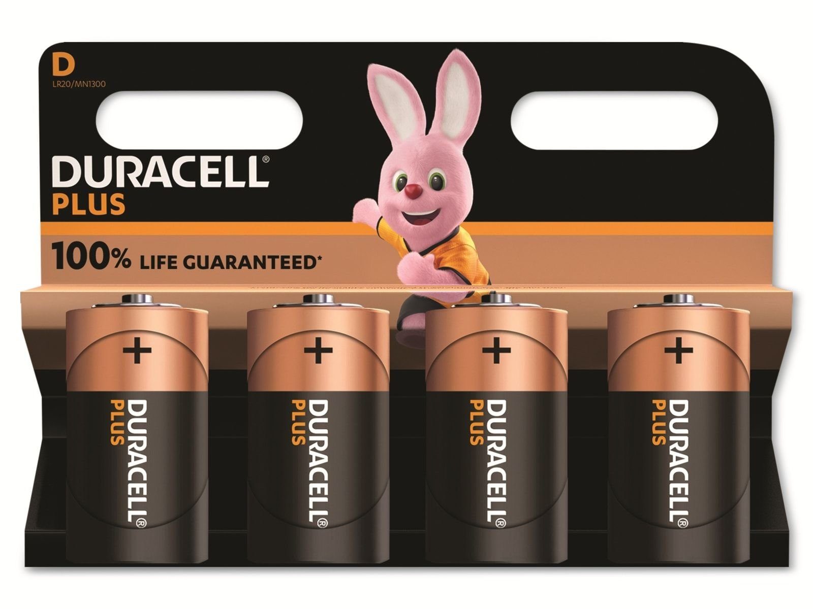 Duracell DURACELL Alkaline-Mono-Batterie LR20, 1.5V, Plus Batterie