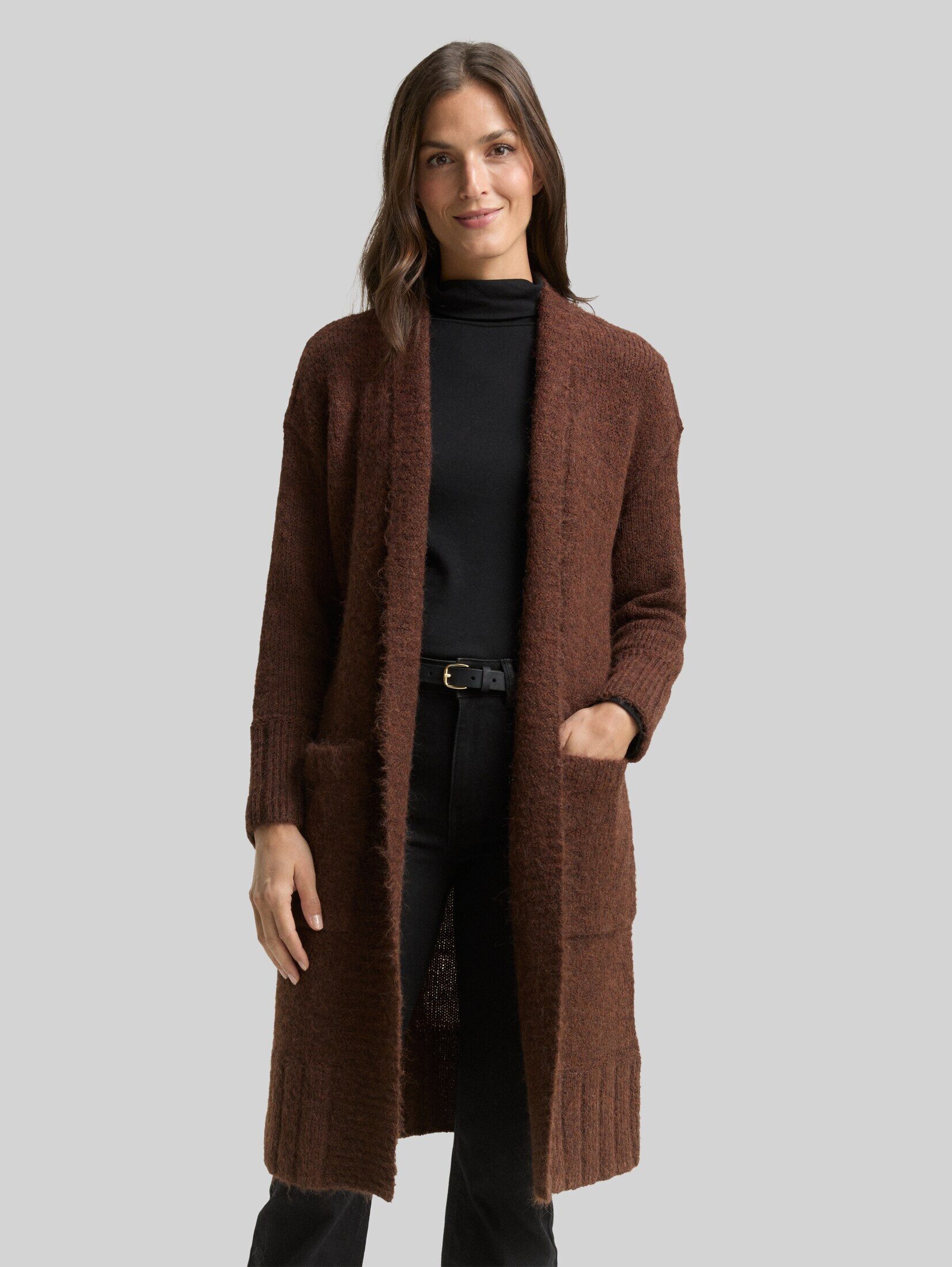 TOM TAILOR Cardigan Pullover & Strickjacken Oversize Cardigan mit Wollanteil