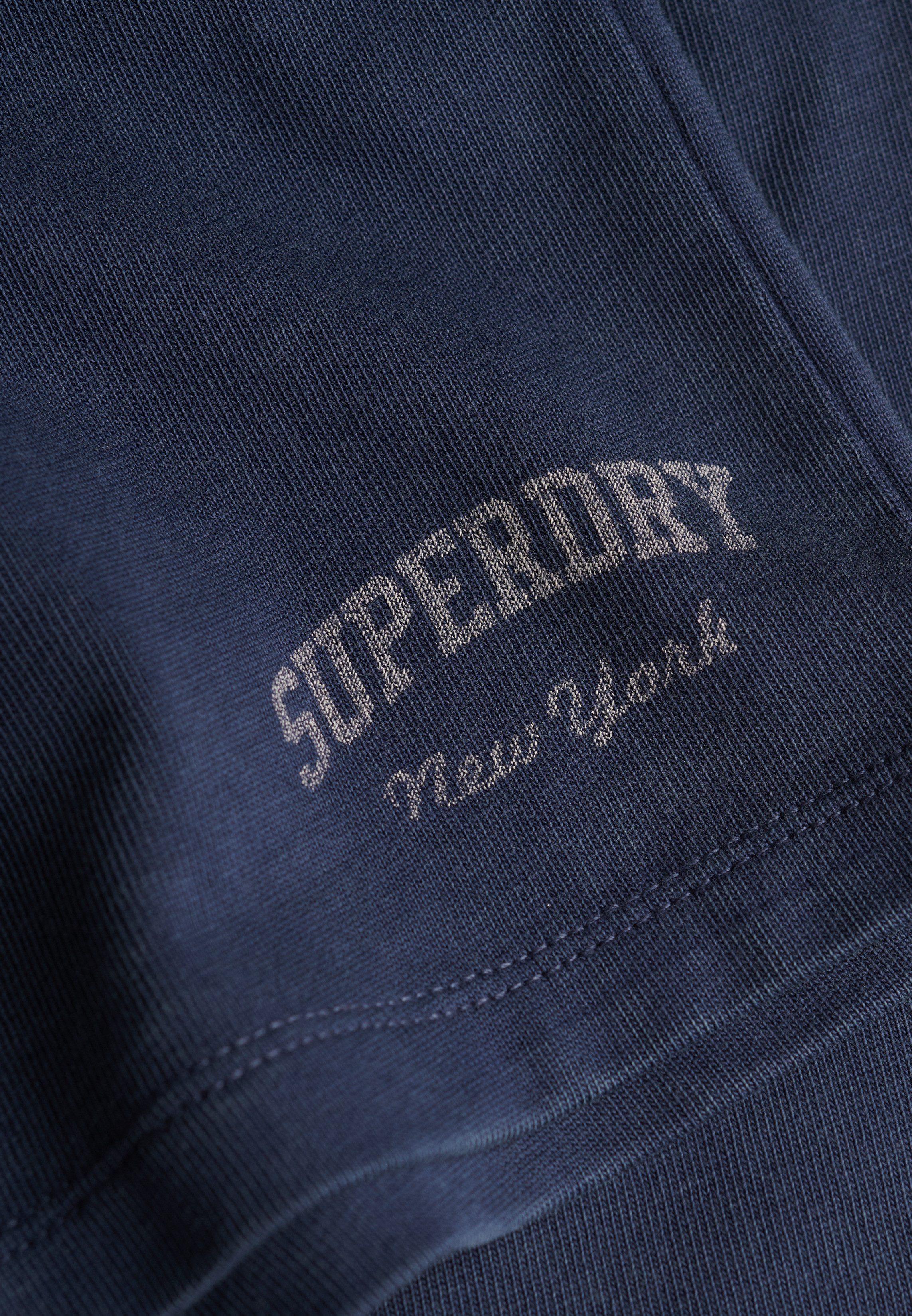 Superdry Shorts ATH ESS JERSEY SCRIPT SHORT mit Baumwolle und Jersey, Slim Fit, melierte Optik