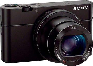 Sony »DSC-RX100 III G« Kompaktkamera (24-70mm Carl Zeiss Vario Sonnar T* Objektiv (F1.8-F2.8), 20,1 MP, 2,9x opt. Zoom, NFC, WLAN (Wi-Fi), inkl. VCT-SGR1 Stativgriff)
