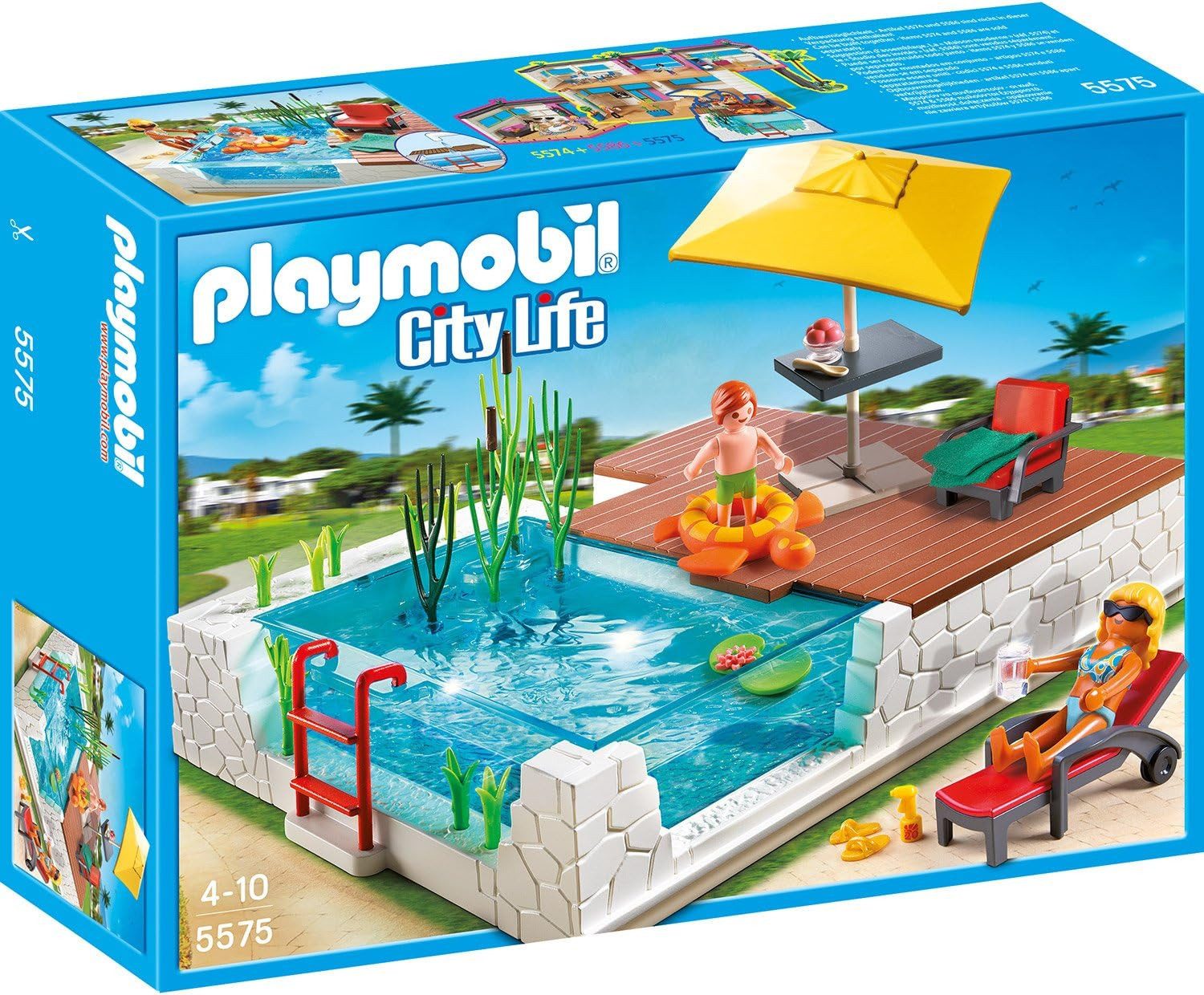 Playmobil® Spielwelt Einbau-Swimmingpool, (Set, 1-tlg., 1 günstig online kaufen