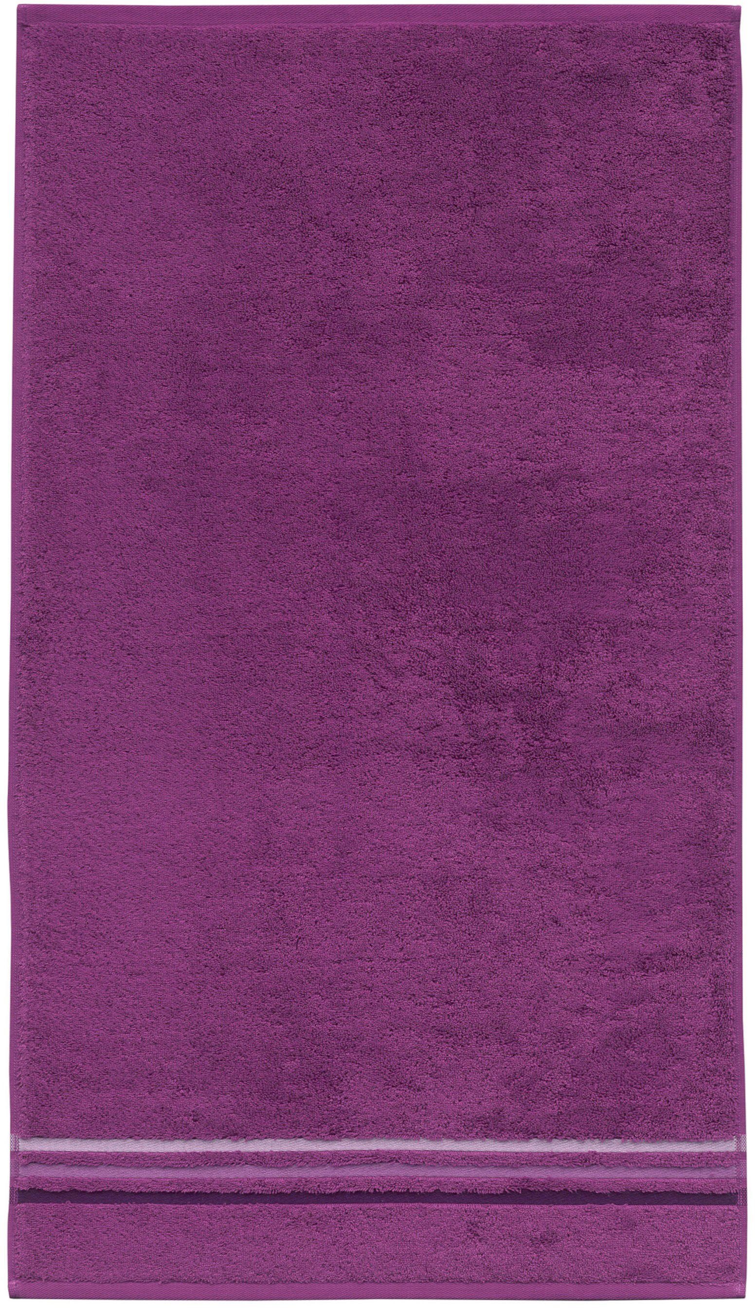Schiesser Gästehandtücher Skyline Frottier Color MADE Set, 5er GREEN violett IN (5-St), by im OEKO-TEX®-zertifiziert