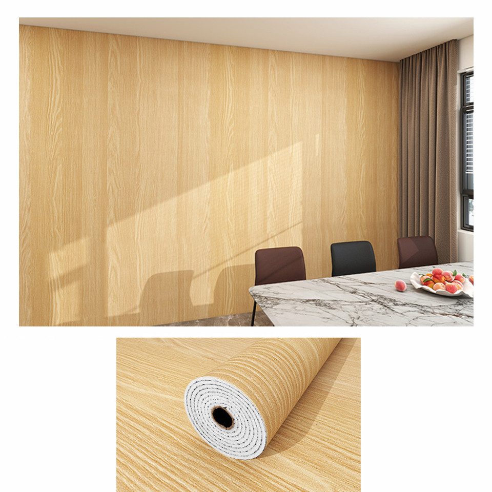 Agger Fliesenaufkleber Selbstklebende Kontaktfolie in Holzoptik für Schränke, Schubladen, und Arbeitsplatten. Dekofolie 300 x 40cm - Zuschneidbar