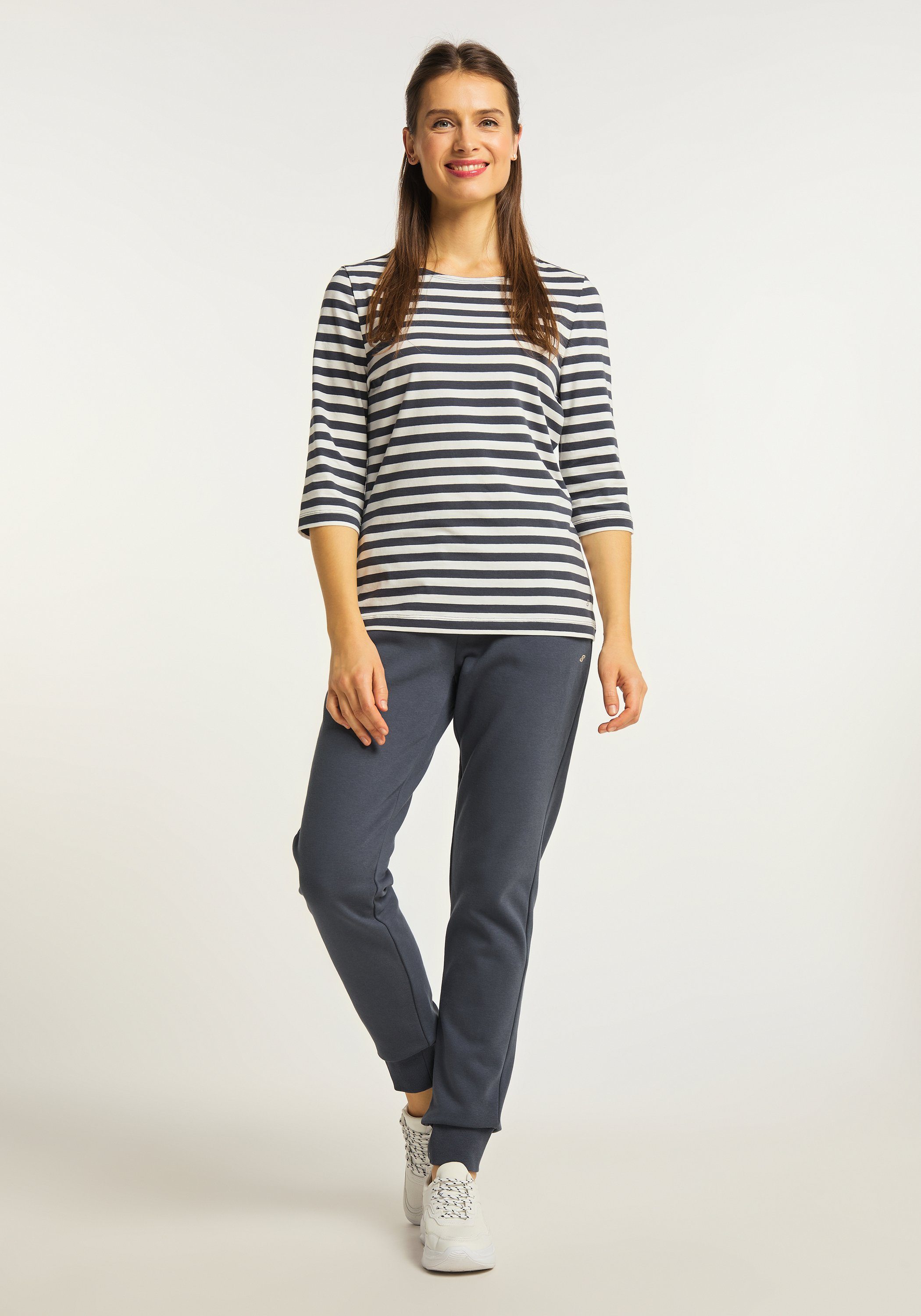 stripes ebony MALINA Joy 3/4-Arm-Shirt Sportswear 3/4 Arm-Shirt