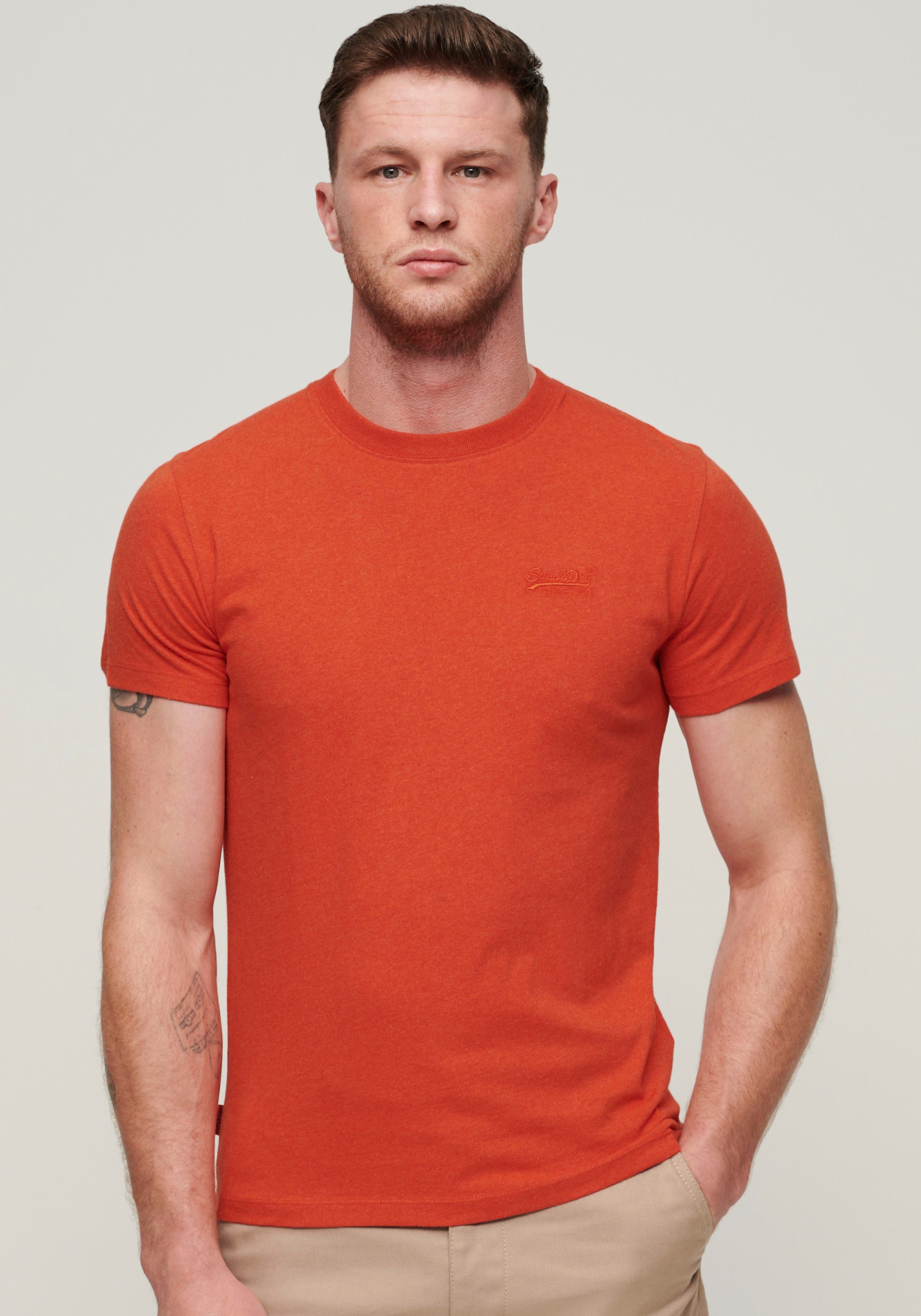 Superdry Rundhalsshirt Organic Cotton Essential Logo T-Shirt