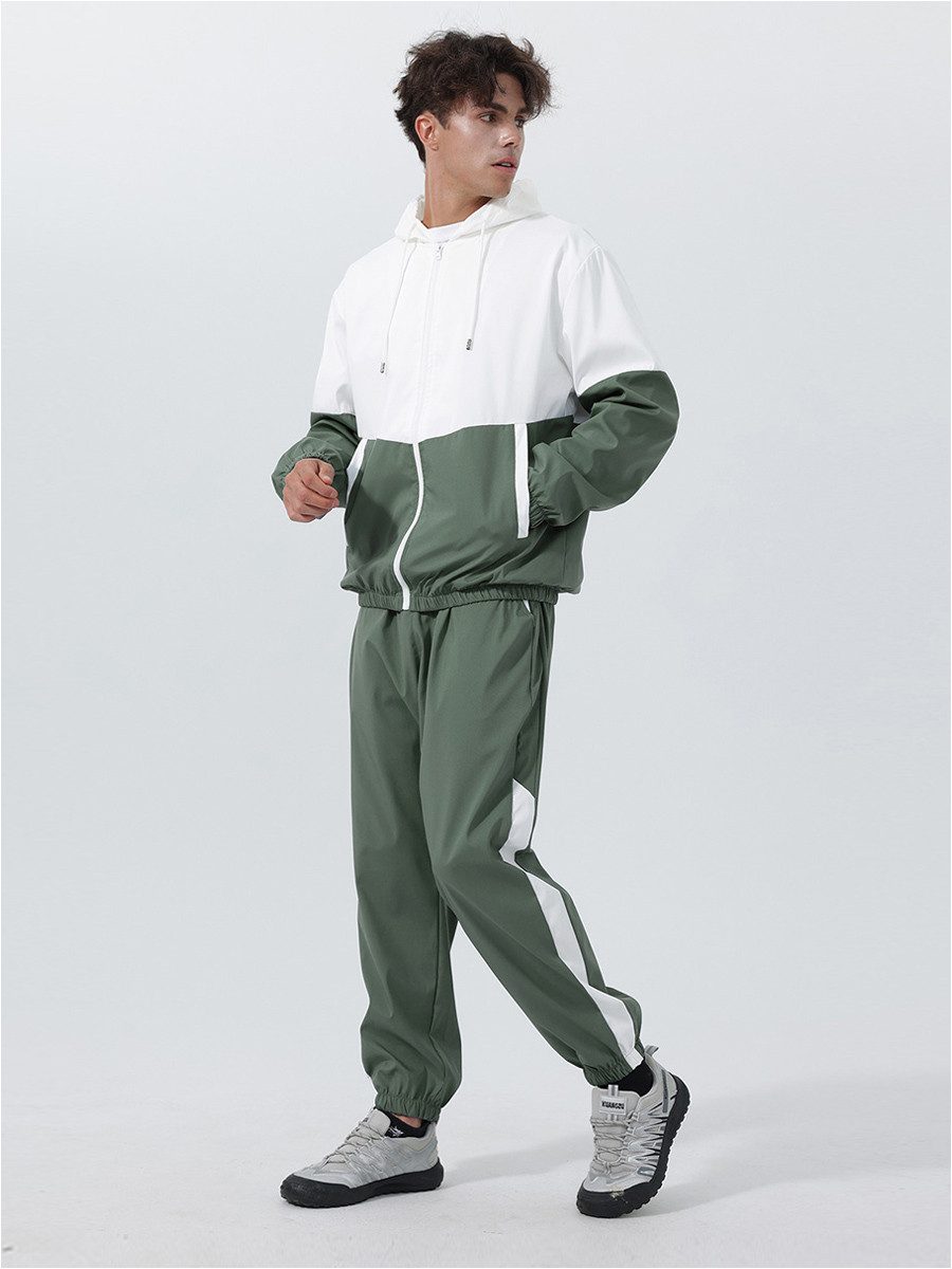 YOUTHUP Sportanzug, Herren Colorblock-Trainingsanzug für Frühling günstig online kaufen
