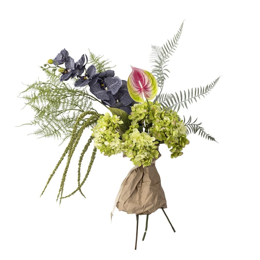 Kunstblumenstrauß Poetry Blumenstrauß künstlich grün Deko Wohnzimmer Tischdeko Bouquet, Bloomingville, Kunstblumenstrauß, Dekostrauß, Vasenstrauß, Dauerstrauß, Bouquet