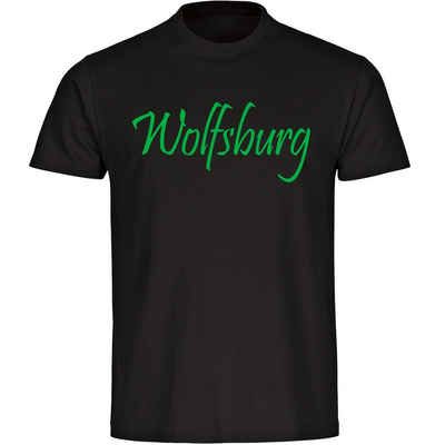 multifanshop T-Shirt Kinder Wolfsburg - Schriftzug - Boy Girl